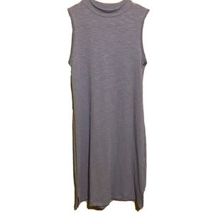 Cotton Emporium Crewneck Lilac Sleeveless Dress